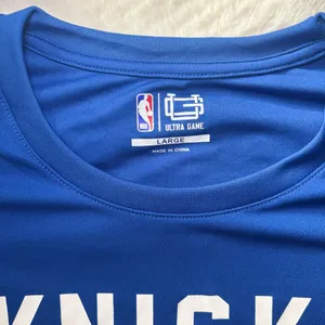 NBA Blue Knicks Basketball Long Sleeve Tee thumbnail 2