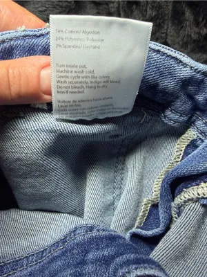 Risen Jeans High Rise Barrel Utility Denim Jogger 13x31 thumbnail 7