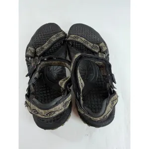 Teva Valkyrie Womens 9W Sport Sandals Black Olive Geometric Hiking Trail F08K7 thumbnail 7