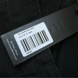 LIONESS Lola Black Denim Mini Skirt NEW Size 6 thumbnail 9