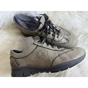 Mephisto Women's Size 7 Air Jet Runoff System Antique‎ Gold Leather Shoes modern thumbnail 3