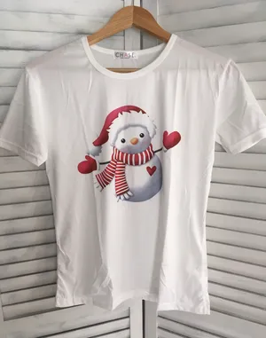 Snowman Shirt, Medium White thumbnail 1