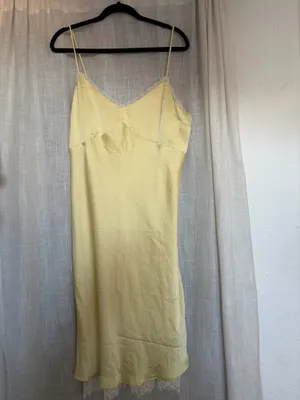 Abercrombie and Fitch Bra Free Lace Trim Midi Slip Dress thumbnail 8