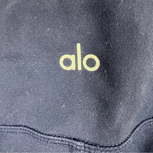 Alo Yoga Dark‎ Blue Mid Rise Moto Leggings thumbnail 4