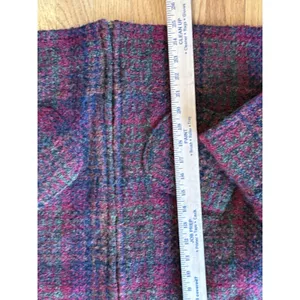 Kilkenny M‎ Wool Tweed Short Sweater Jacket Plaid Full Zip thumbnail 7