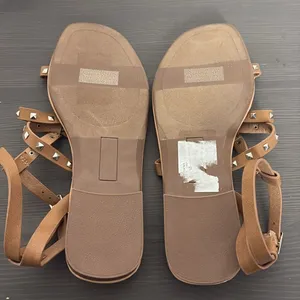 DV by Dolce Vita Jolicka Cognac‎ Sandals Studded Criss Cross Women’s Size 7 thumbnail 6