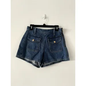 J.Crew Blue Denim Short With Sailor Pockets Size 25 thumbnail 2