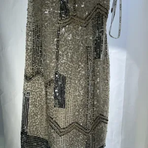 NWT Scala Sequin Mini White Cocktail Dress size 8 thumbnail 3