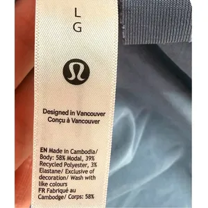 Lululemon‎ Womens Drapey Softstreme Wrap-Skirt T-Shirt Dress LW1FCMS Size Large thumbnail 3