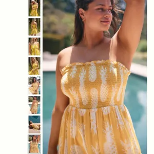 By Anthropologie Printed Smocked Mini Dress thumbnail 4