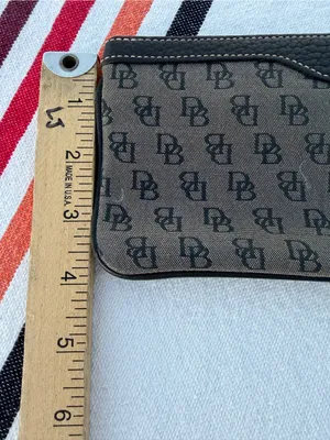 Dooney & Bourke Vintage DB Monogram Tote 3pc Set Bag Wallet Coin Purse Y2K Chic! thumbnail 10
