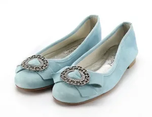 Alberto la Torre blue suede ballet flats size 37 thumbnail 1