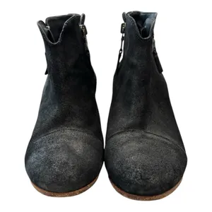 RAG + BONE Margot Black Waxed Suede Boots Size 9.5 thumbnail 4
