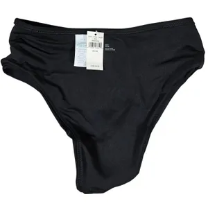 Aerie Black Cheeky Bikini Bottoms High Waisted Swimwear Size XS‎ thumbnail 4