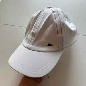 Tommy Bahama Baseball‎ Cap Solid White Hat Adjustable Adult Sport Golf Logo thumbnail 1