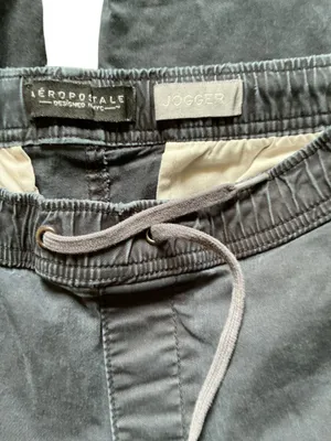 Aeropostale Men's Twill Jogger Pants Navy Blue Size Medium (36x27) thumbnail 3