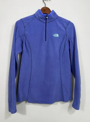 The North Face Women’s S Purple Blue 1/4 Zip Fleece Pullover Outdoor thumbnail 1