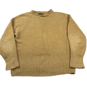 Vintage J. Peterman‎ Co Sweater 100% Cotton Tan/Brown Knit Women's Size Medium thumbnail 2