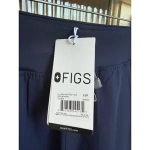 FIGS High Waisted Yola Scrub Pants Navy Blue Technical Collection Size XS thumbnail 3