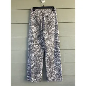 Lioness Leopard Cheetah Animal Print Denim 100% Cotton Jeans Pants Womens XS thumbnail 7