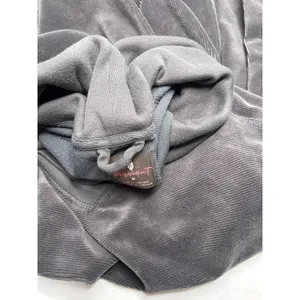 Free People Movement Last Chance Oversize Velour Charcoal Pullover Size M thumbnail 8