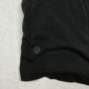 Lululemon Cut Back Crop Tank Women’s Size 10 Large Black Open Back Yoga Tank thumbnail 3
