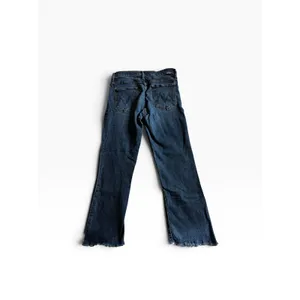 Mother Flare Jeans 31 Blue Frayed Raw Hem High Rise Boho Casual thumbnail 3