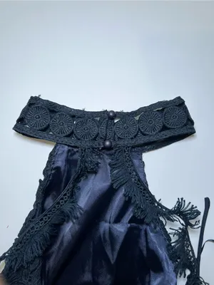Twosisters The Label Rhia Lace navy Midi‎ Dress with Spaghetti Straps size 4 thumbnail 7