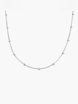 Oak And Luna BOBBLE CHAIN NECKLACE 925 STERLING SILVER thumbnail 6