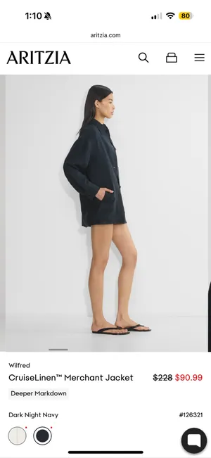 Aritzia Wilfred Cruiselinen™ Merchant Jacket thumbnail 3