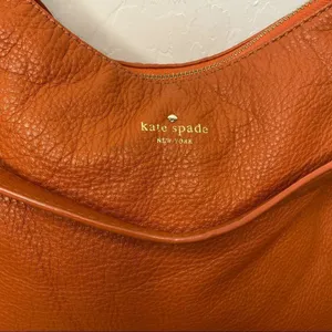 Kate Spade ♠️ Finley Satchel/Shoulder Bag in Burnished Geranium 🍊 thumbnail 2
