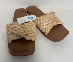 Womens A New Day Slide on Sandals Tan Size 7.5‎ thumbnail 1