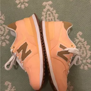 New Balance Women's Peach and Gold Sneakers thumbnail 3