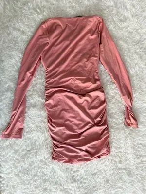 White Fox Only Desire Mini Dress Rose Size L thumbnail 5