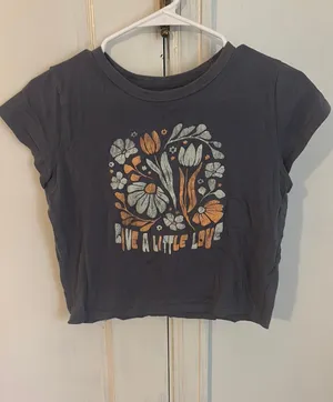 Hollister Purple Blue Graphic T-shirt Small thumbnail 1