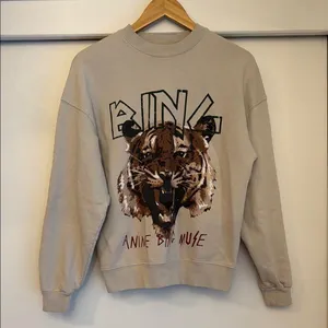 Anine Bing XS Muse Tan Stone Tiger Sweatshirt thumbnail 2