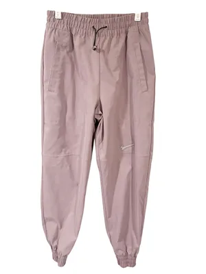 Nike Women Swoosh High Rise Woven Jogger Activewear Purple Size Small thumbnail 2