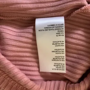 Urban Outfitters Pink Ribbed Turtleneck Bodycon Dress Long Sleeve Y2K M thumbnail 6