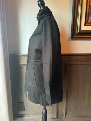 A new day Women's BlackDrawstring Waist Parka Jacket small NWT thumbnail 8