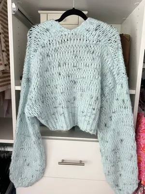 Urban Outfitters Chunky Blue Knit Sweater thumbnail 2