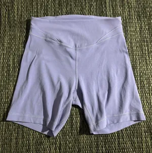 Lululemon Align Curve Seam High-Rise Short 6" Biker Soft Nulu Dark Lavender thumbnail 1