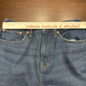 Madewell Baggy Straight Jeans Medium Dark Wash Denim Blue‎ Womens Size 26X30 EUC thumbnail 15