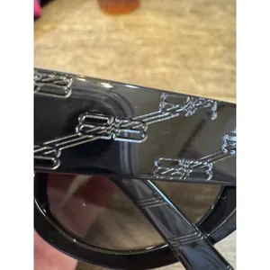 BALENCIAGA BB250S 001 BLACK GREY CAT EYE SUNGLASSES. 52 mm thumbnail 6