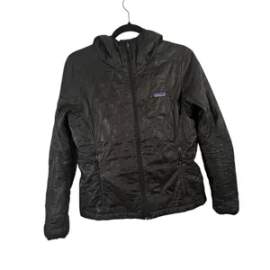 Patagonia Nano Puff Hoody Jacket Black Insulated Outdoor Gorpcore Womens Small thumbnail 2
