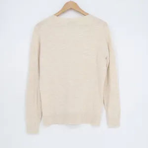 Gap Cardigan Sweater Womens Large Beige Knit Space Dye Button Front Long Sleeve thumbnail 4