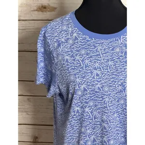 Marine Layer Swing Crew classic light blue/white short sleeve t-shirt Size Small thumbnail 4