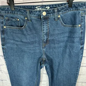 Seven 7 Slim Straight Jeans dark wash women’s‎ size 10 denim pants thumbnail 2