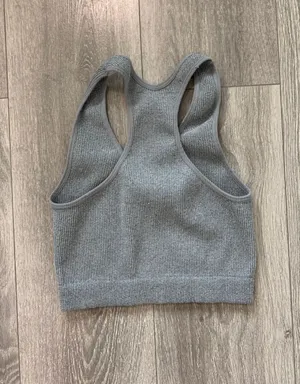 Grey cropped Tanktop Gray thumbnail 2