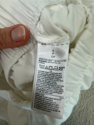 NWT Gap Mid Rise Twill Cargo Pants New Off White Small Garment Dyed thumbnail 6