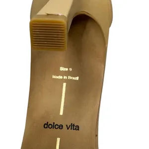 Dolce Vita Serlo‎ Mesh Heels Cafe Mesh Nude Tan Leather Size 9 Stiletto Sandals thumbnail 2